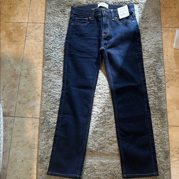 Abercrombie Kids Dark Blue Slim Jeans - Picture 1 of 3